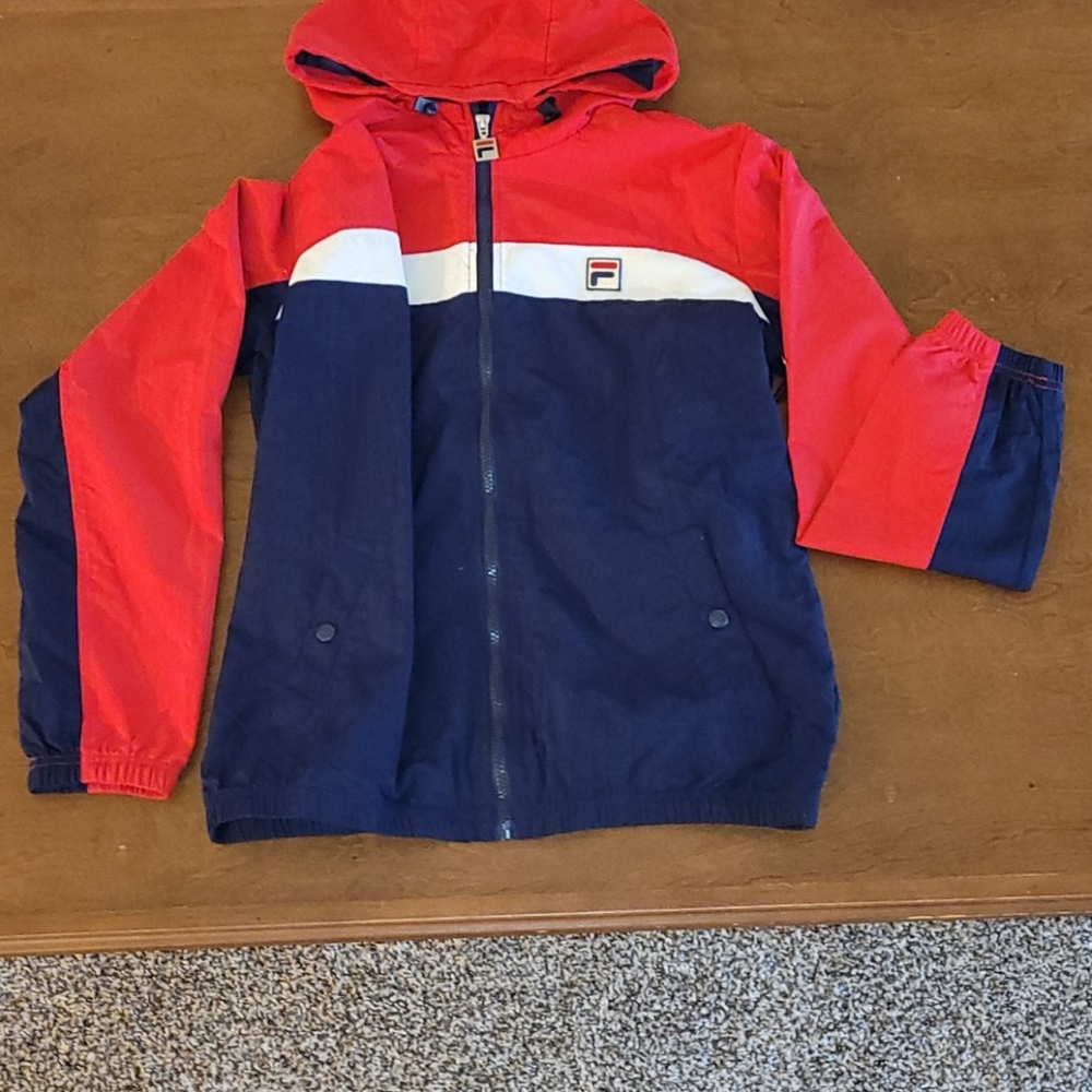 Unisex Fila wind breaker.